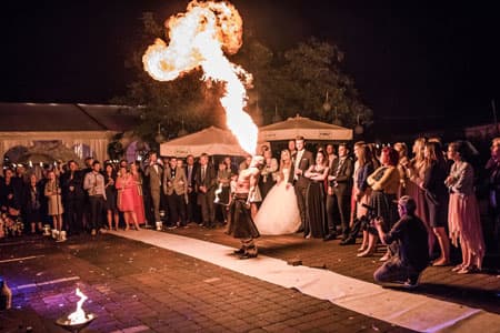 Flammenstoss - Hochzeits Show-Highlight